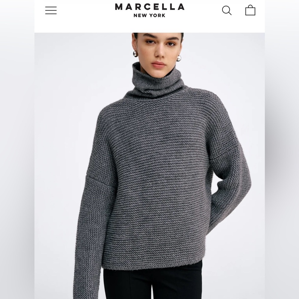 Marcella NY Pia Sweater in dark gray